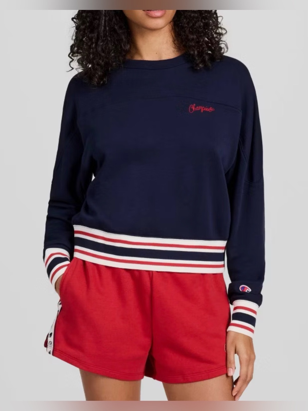 Champion Women's French Terry
Sweatshirt (Size: S)